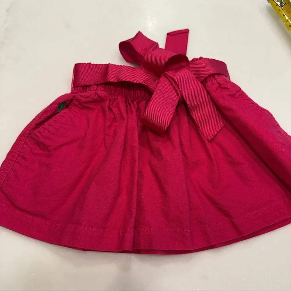 Ralph Lauren Girls 2 PCS Set Pink Corduroy Skirt 2T & Cardigan Sweater  24 Mo